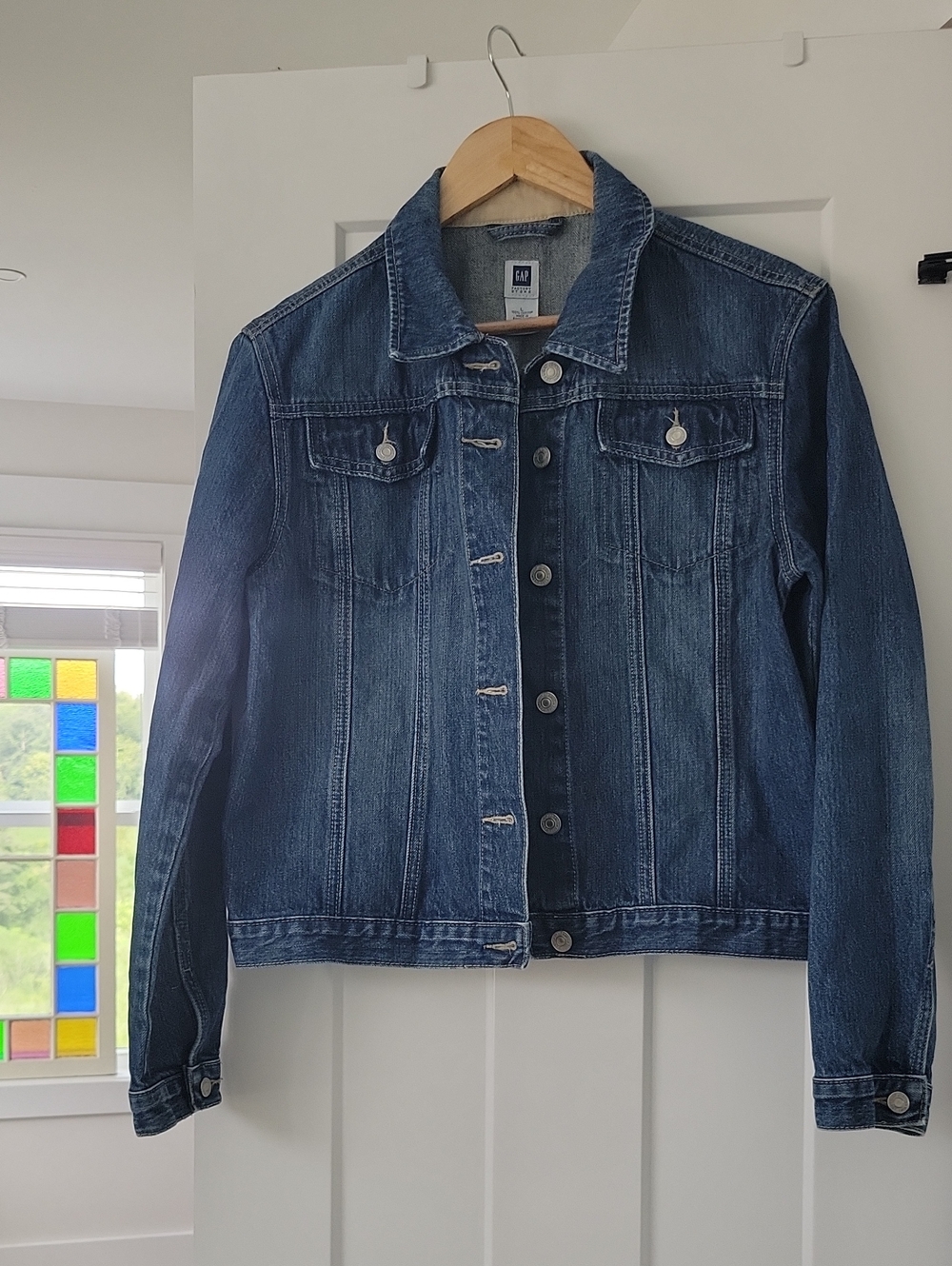 GAP Factory Dark Blue Denim Trucker Jacket